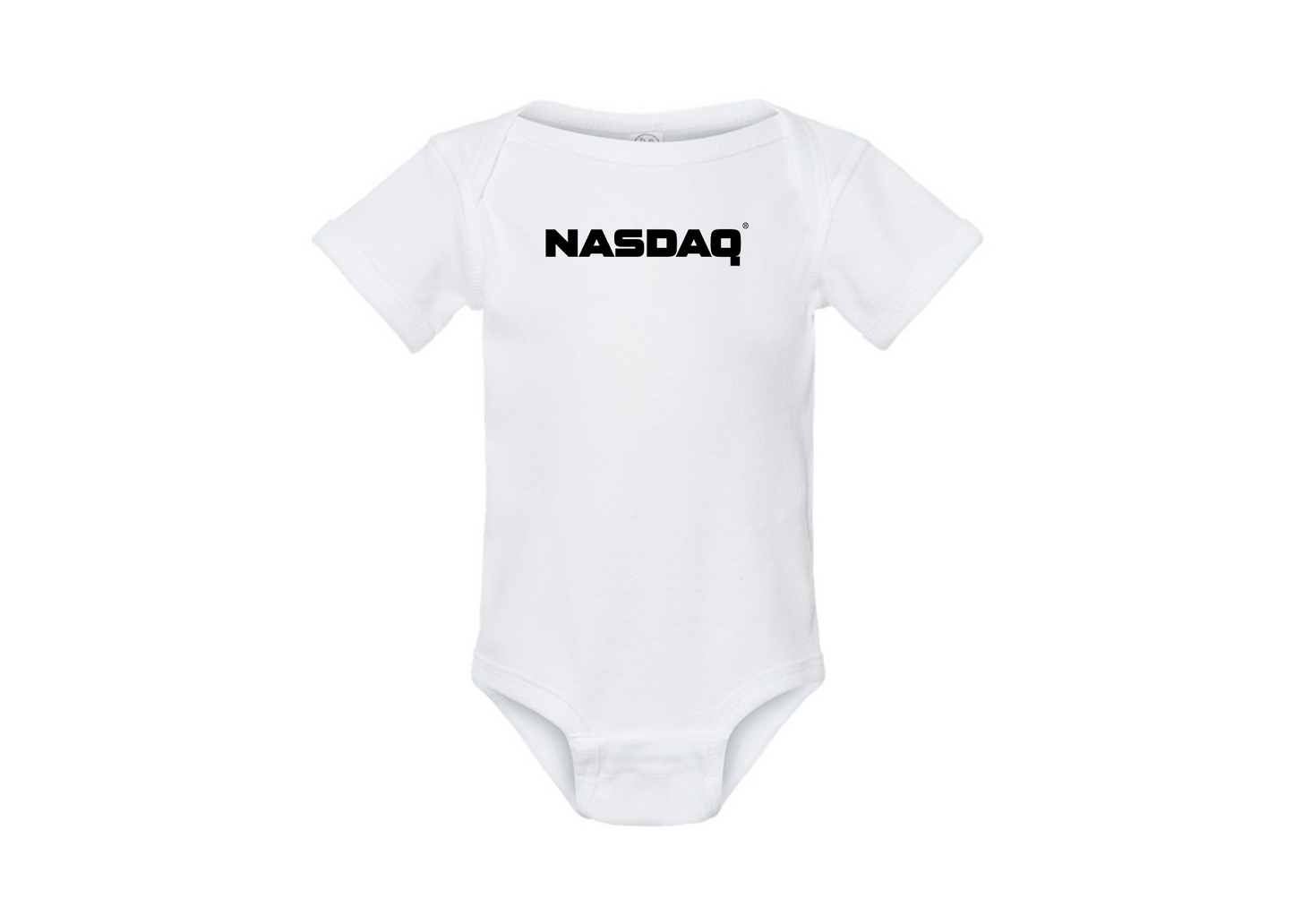 Nasdaq Logo  Rabbit Skins Infant Baby Rib Bodysuit