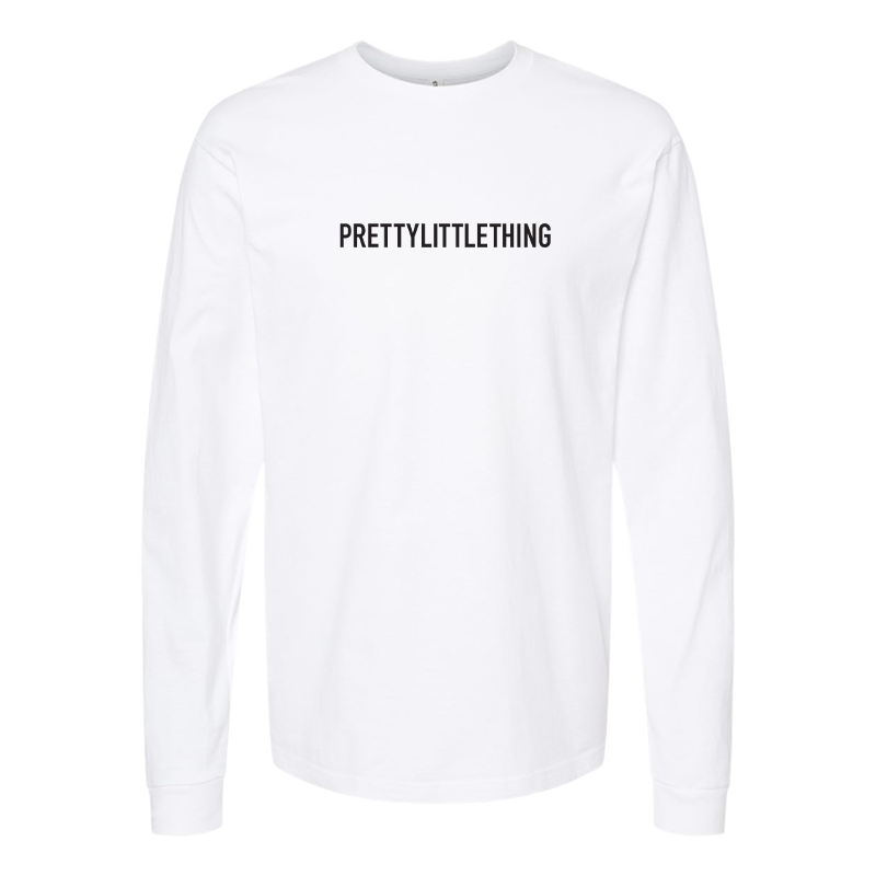Men's Pretty Little Thing Logo Long Sleeve T-Shirt