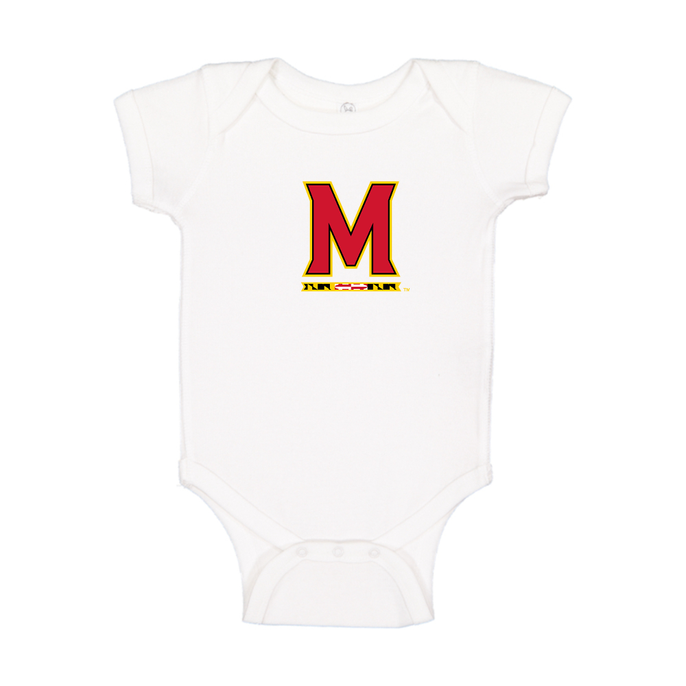 Maryland Terrapins Logo Baby Romper Onesie