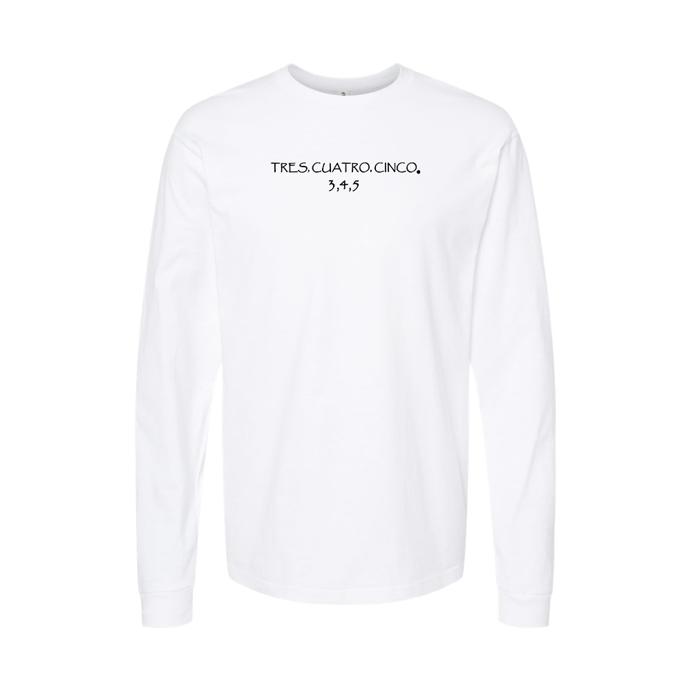 Youth Tres Cuatro Cinco Logo Cotton Long Sleeve T-Shirt