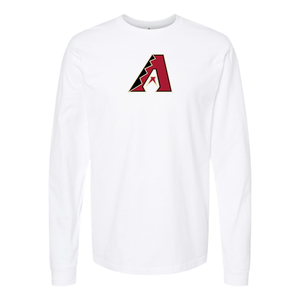 Youth Arizona Diamondbacks Logo Cotton Long Sleeve T-Shirt
