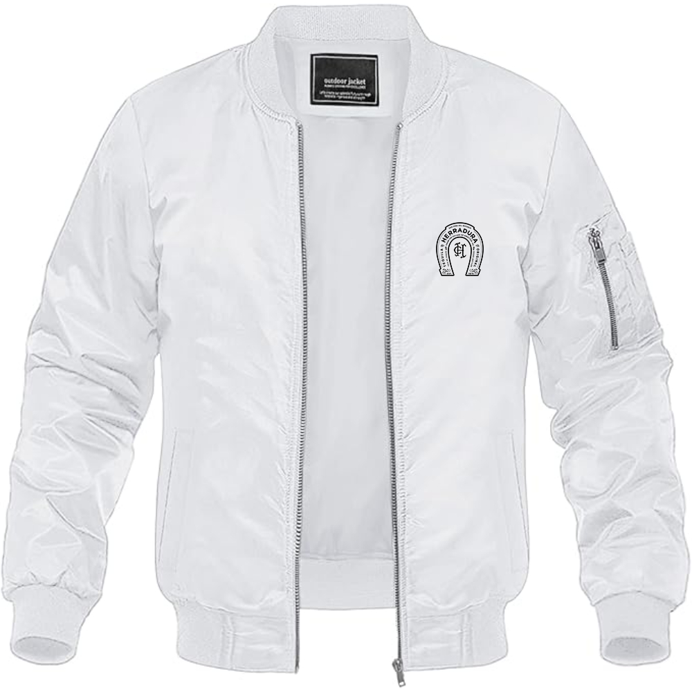 Men's Herradura Logo Lightweight Bomber Jacket Windbreaker Softshell Varsity Jacket Coat