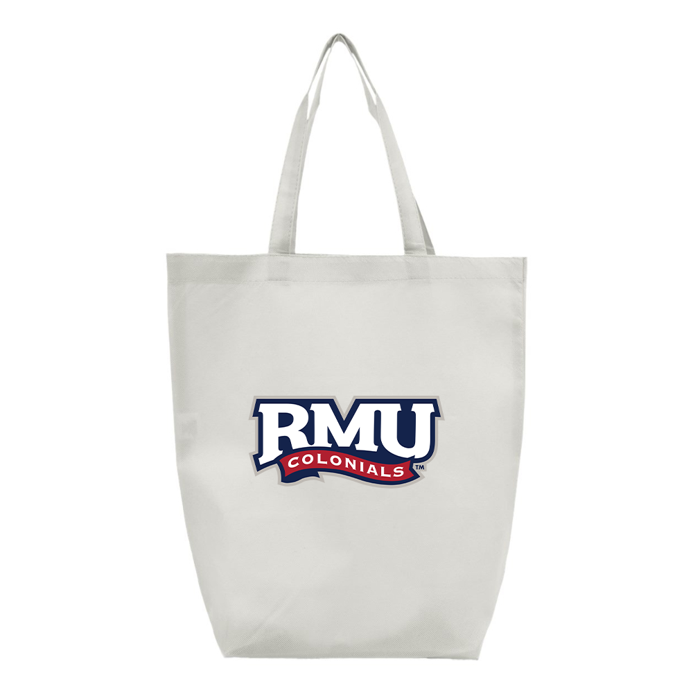 Robert Morris Colonials Logo Q-Tees Non-Woven Gusset Bottom Tote