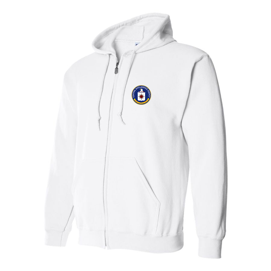 Men's CIA Logo Zipper Hoodie