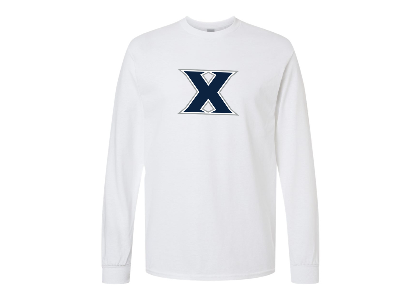 Men's Xavier Musketeers Gildan Heavy Cotton Long Sleeve T-Shirt