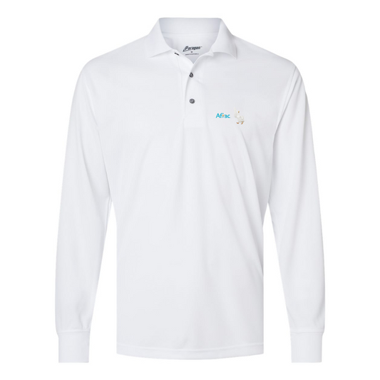Men's Aflac Logo and Duck Paragon Prescott Long Sleeve Polo