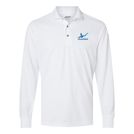 Men's AkzoNobel Logo Paragon Prescott Long Sleeve Polo