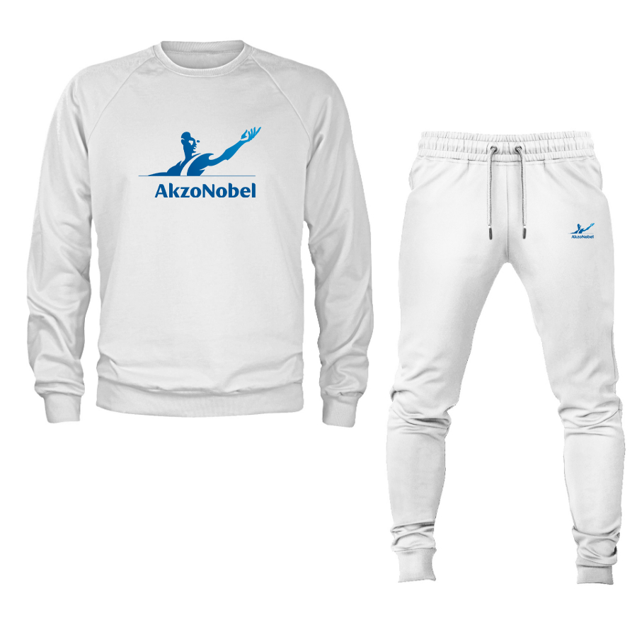 Men's AkzoNobel Logo Crewneck Sweatshirt Joggers Suit