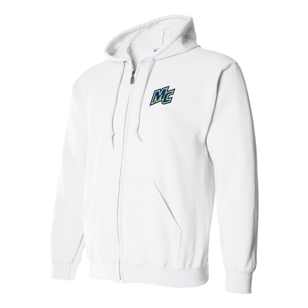 Men's Merrimack Warriors Logo Zipper Hoodie