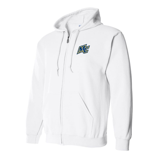 Men's Merrimack Warriors Logo Zipper Hoodie