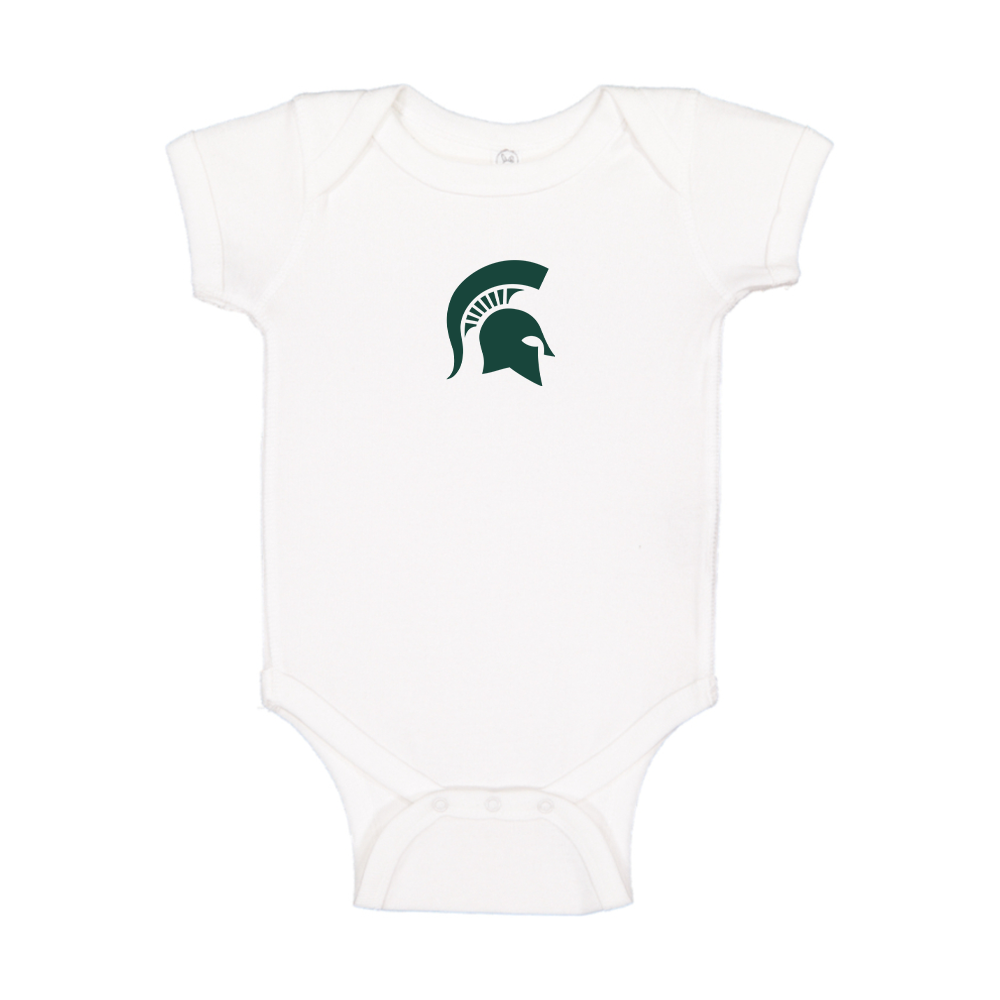 Michigan State Spartans Logo Baby Romper Onesie