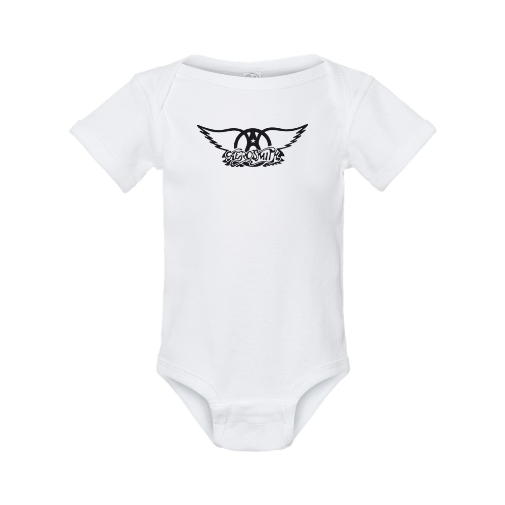 Aerosmith Logo  Rabbit Skins Infant Baby Rib Bodysuit