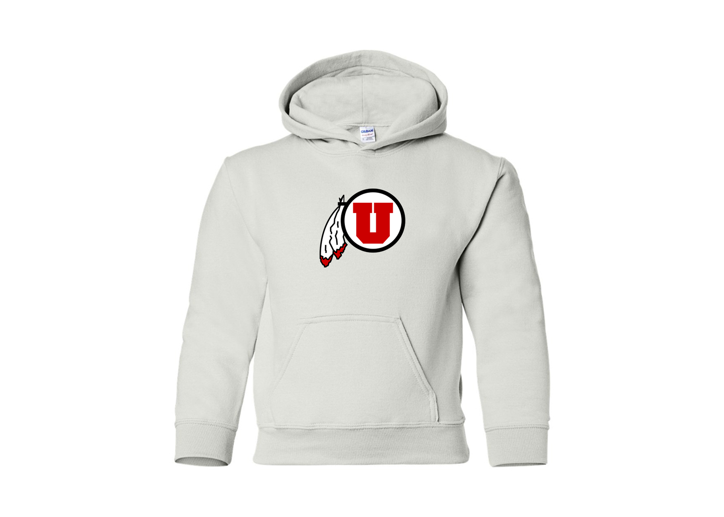 Youth Utah Utes Gildan Heavy Blend  Hooded Sweatshirt