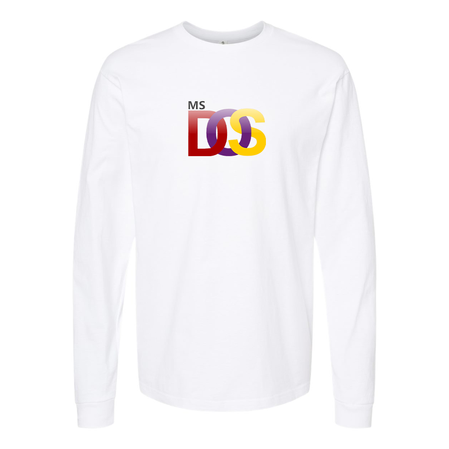 Men's MS DOS Logo Long Sleeve T-Shirt