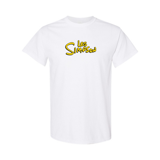 Men's Les Simpson Logo Cotton T-Shirt