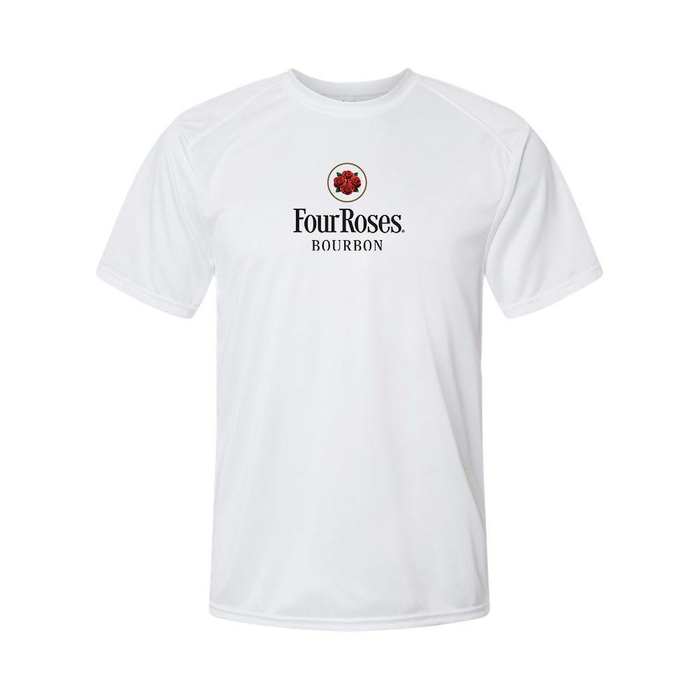 Men's Four Roses Logo Polyester T-Shirt