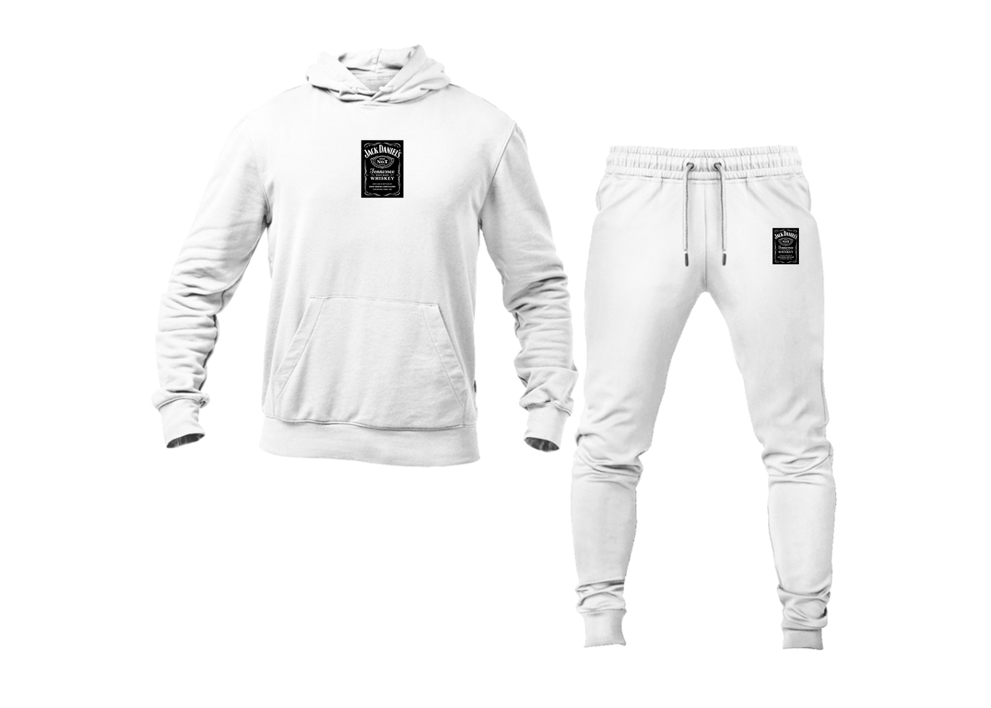 Men's Jack Daniels Logo Hoodie Joggers Set