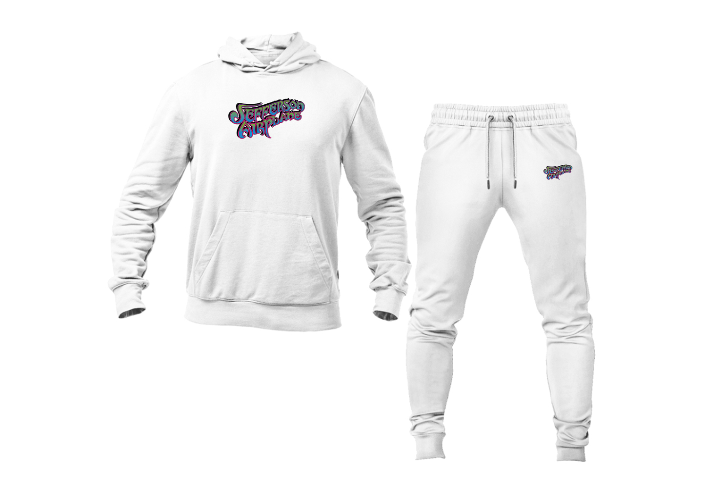 Men's Jefferson Airplane Logo Hoodie Joggers Set