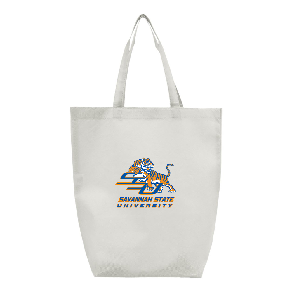 Savannah State Tigers Logo Q-Tees Non-Woven Gusset Bottom Tote