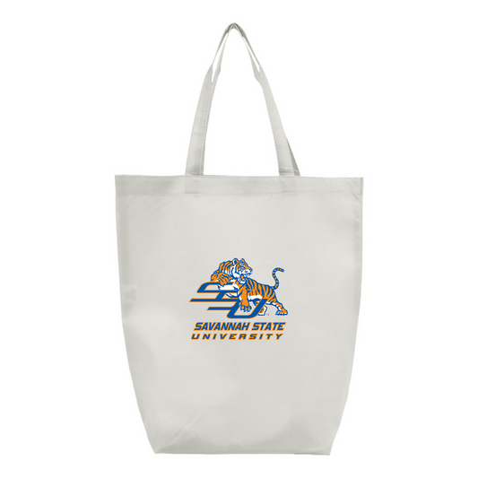 Savannah State Tigers Logo Q-Tees Non-Woven Gusset Bottom Tote