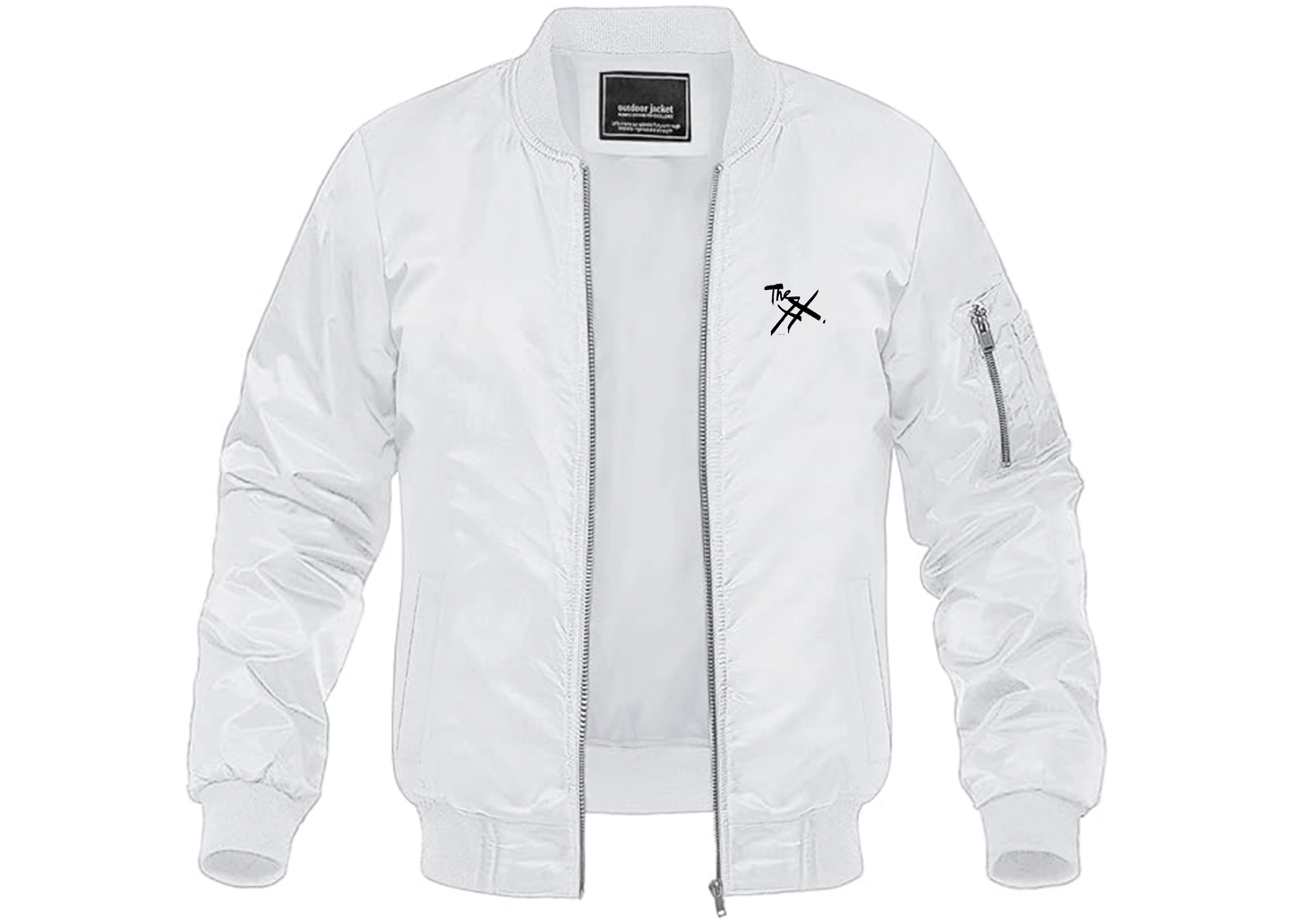 Men's The xx Logo Lightweight Bomber Jacket Windbreaker Softshell Varsity Jacket Coat