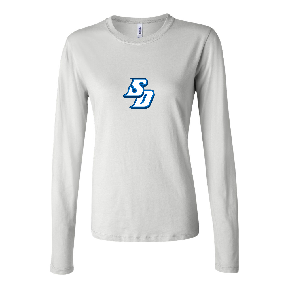 BELLA CANVAS Women’s San Diego Toreros Logo Jersey Long Sleeve Tee