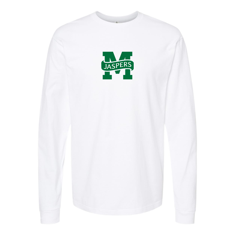 Youth Manhattan Jaspers Logo Cotton Long Sleeve T-Shirt
