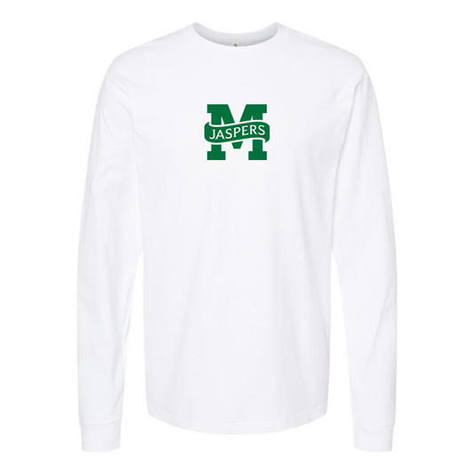 Youth Manhattan Jaspers Logo Cotton Long Sleeve T-Shirt