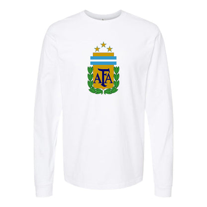 Men's Argentina National Soccer Team Long Sleeve T-Shirt