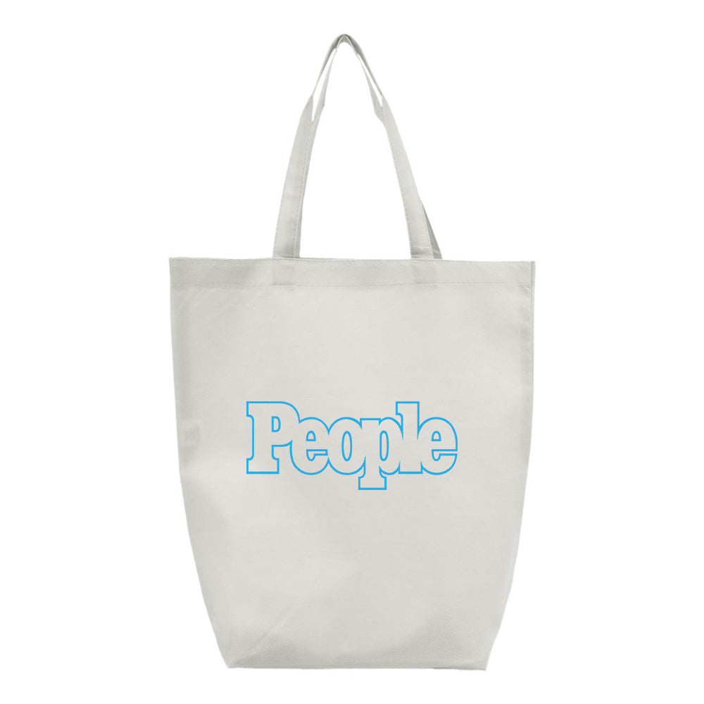 People Magazine Logo Q-Tees Non-Woven Gusset Bottom Tote