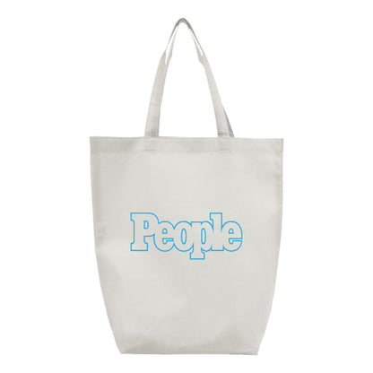 People Magazine Logo Q-Tees Non-Woven Gusset Bottom Tote