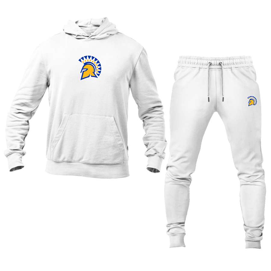 Men's San Jose State Spartans Logo Hoodie Joggers Set