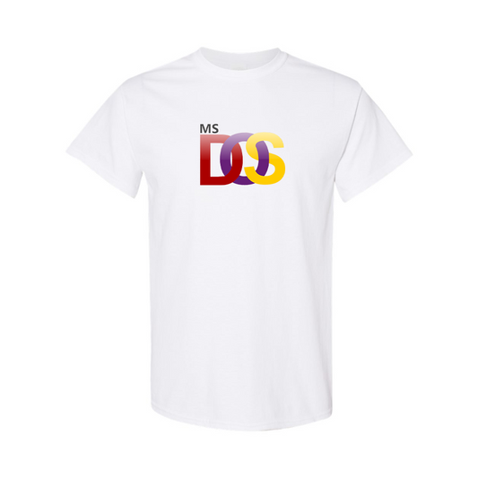 Men's MS DOS Logo Cotton T-Shirt