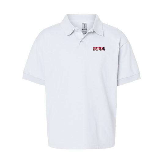 Youth Seattle Redhawks Logo Gildan Dry Blend Jersey Polo