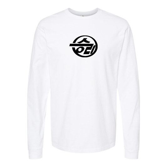 Youth Sungri Motor Plant Logo Cotton Long Sleeve T-Shirt