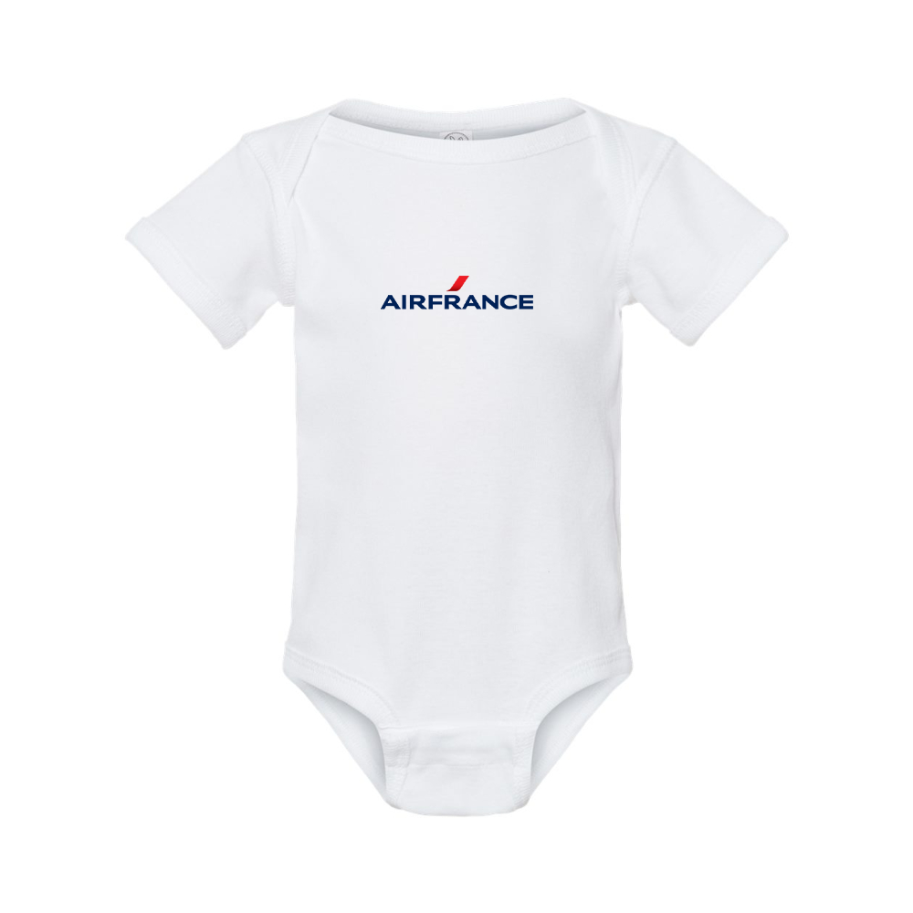 Air France Logo Rabbit Skins Infant Baby Rib Bodysuit