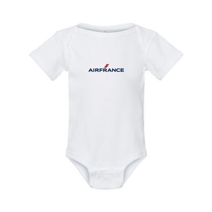 Air France Logo Rabbit Skins Infant Baby Rib Bodysuit