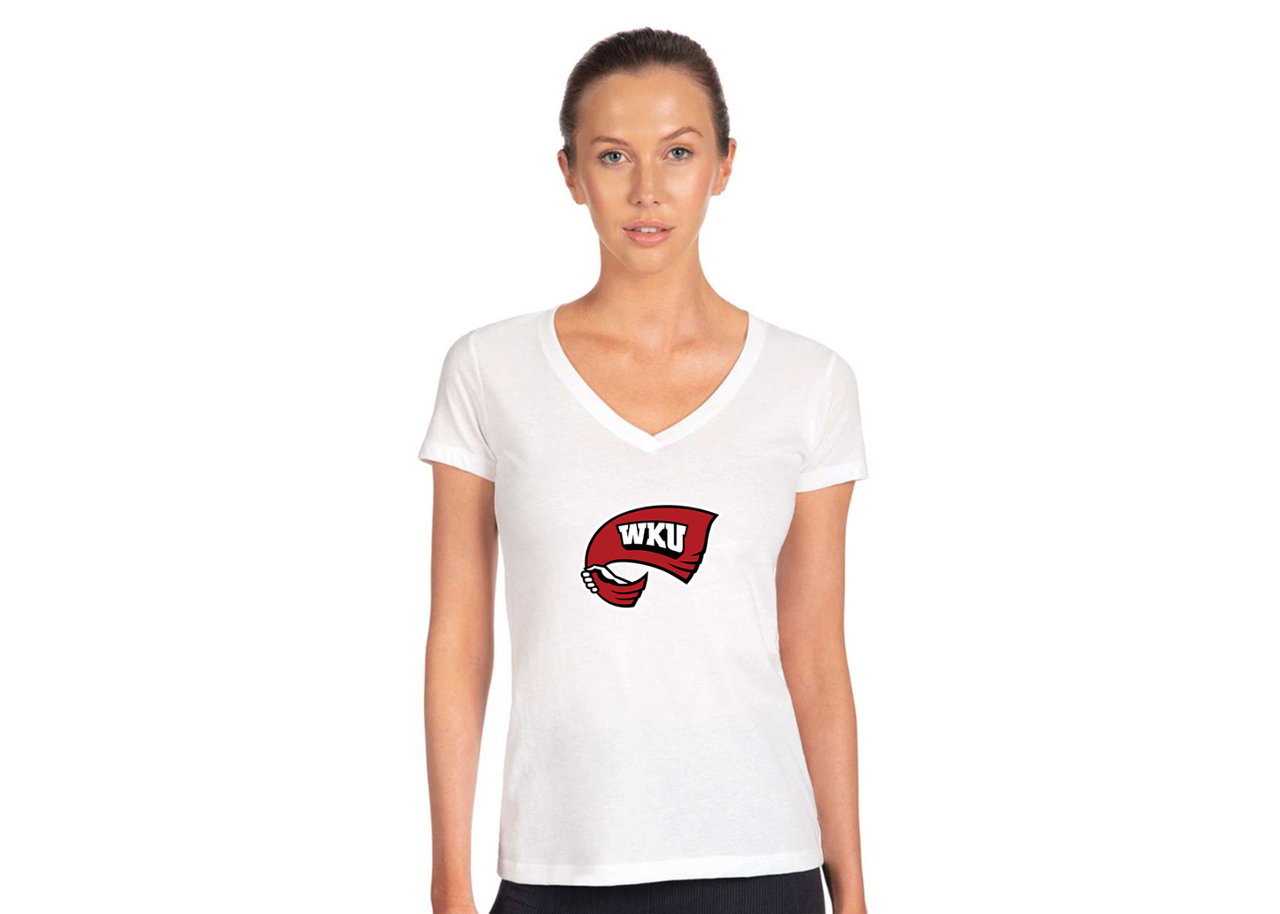 Women's Western Kentucky Hilltoppers Next Level V-Neck T-Shirt