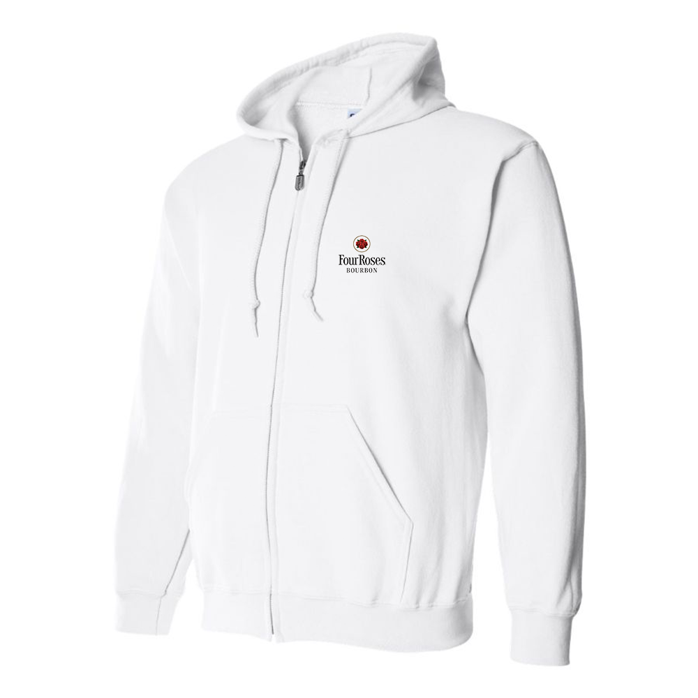 Men's Four Roses Logo Zipper Hoodie