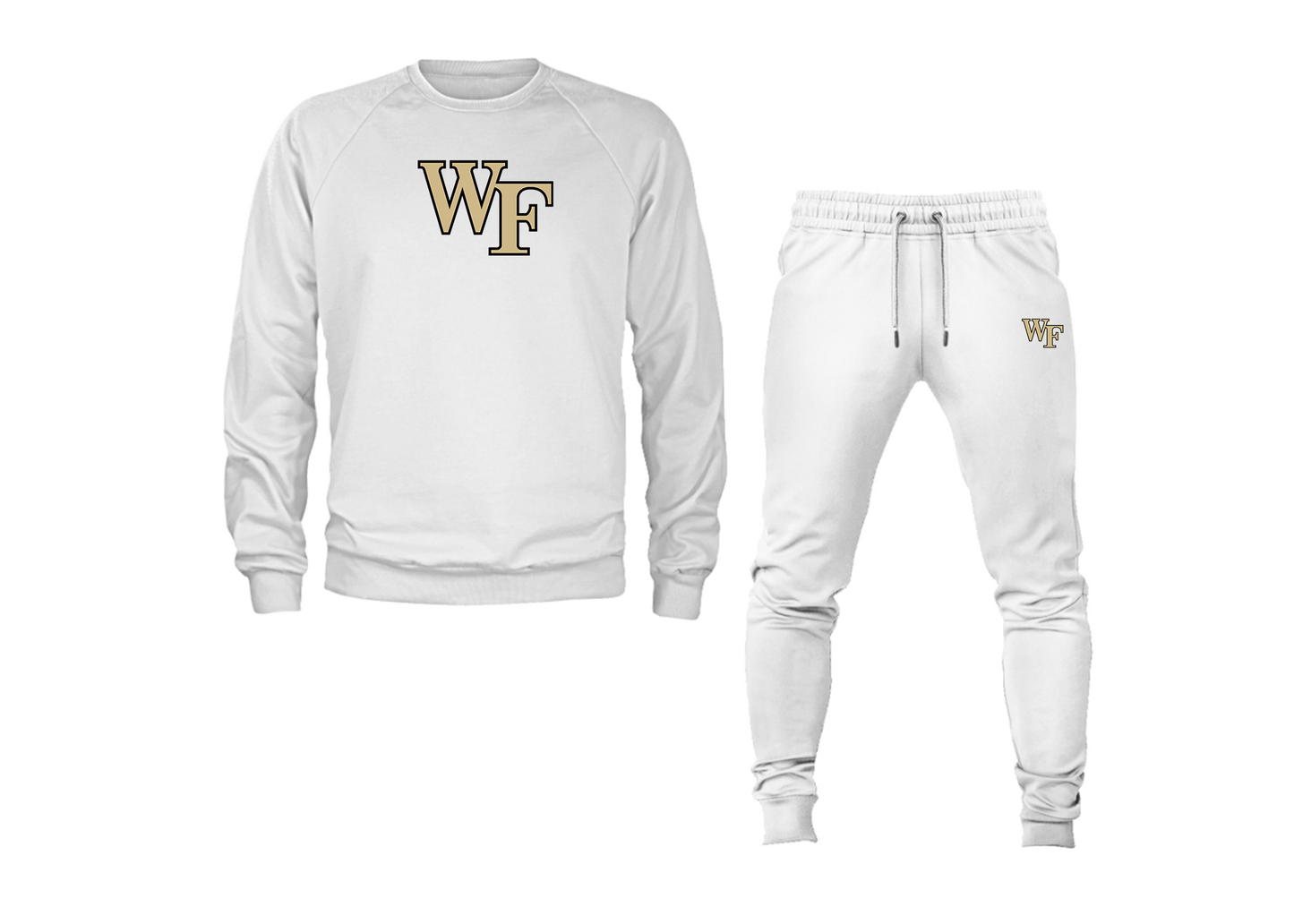 Men's Wake Forest Demon Deacons Crewneck Sweatshirt Joggers Suit