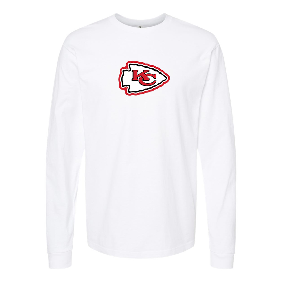 Men's KC Chiefs Logo Long Sleeve T-Shirt