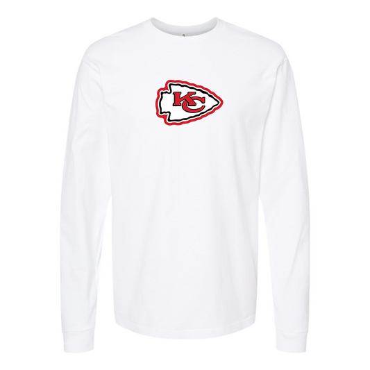Men's KC Chiefs Logo Long Sleeve T-Shirt