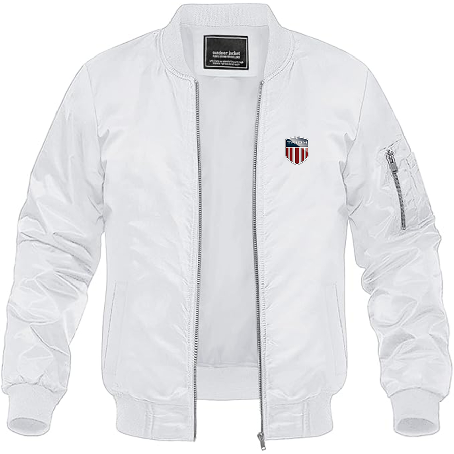 Men's Trion SuperCars Logo Lightweight Bomber Jacket Windbreaker Softshell Varsity Jacket Coat