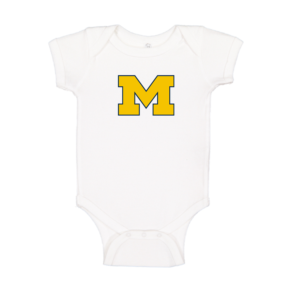 Michigan Wolverines Logo Baby Romper Onesie