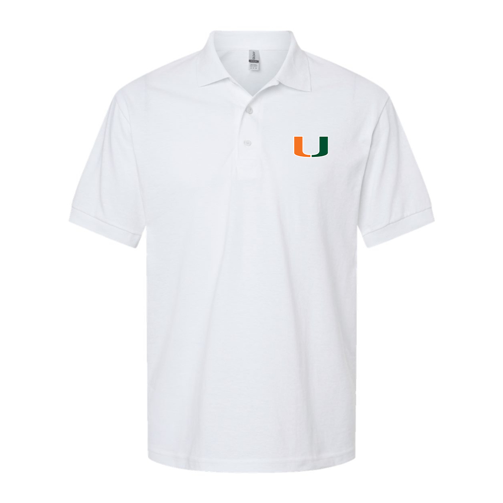 Men's Miami Hurricanes Logo Dry Blend Polo