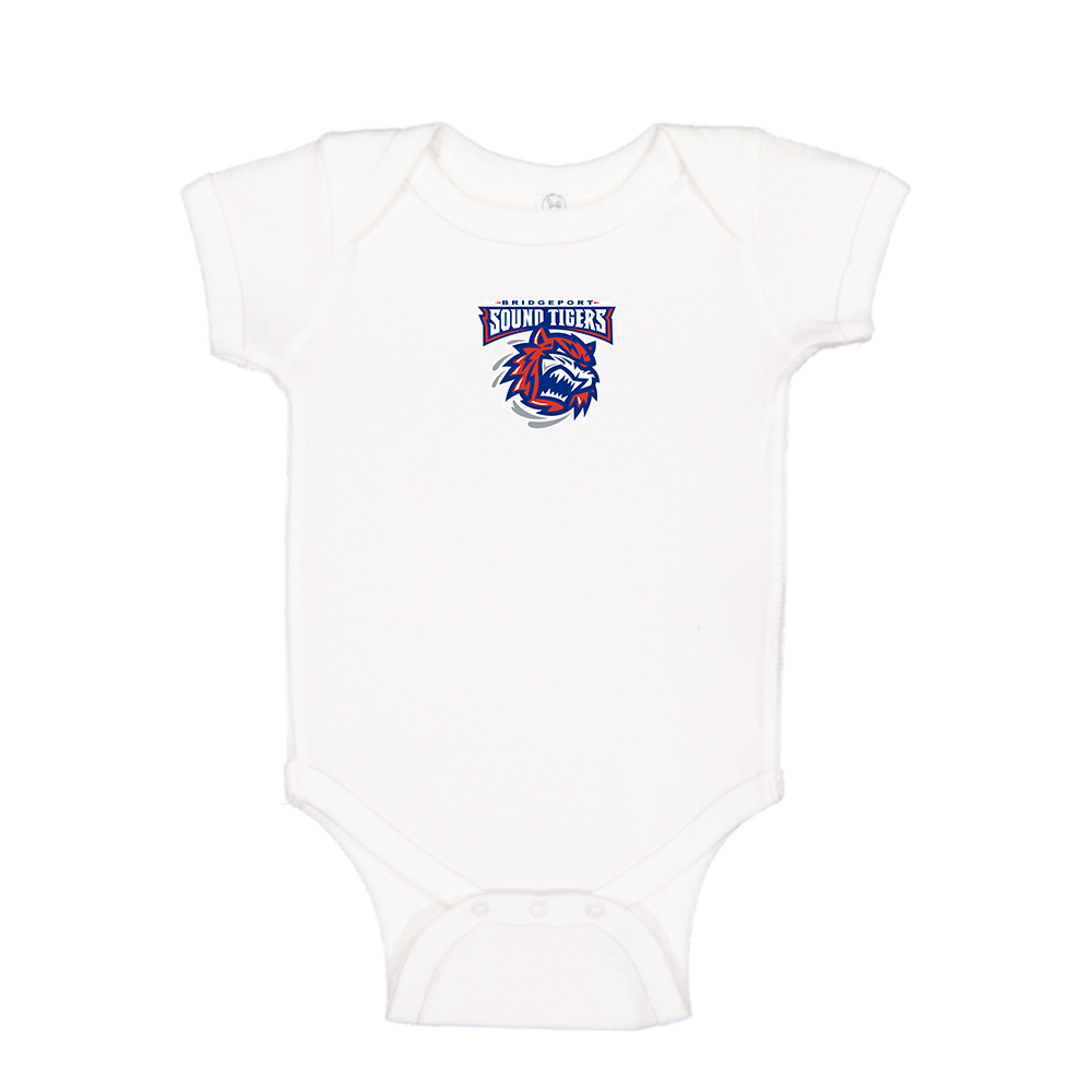 Bridgeport Sound Tigers Logo Baby Romper Onesie