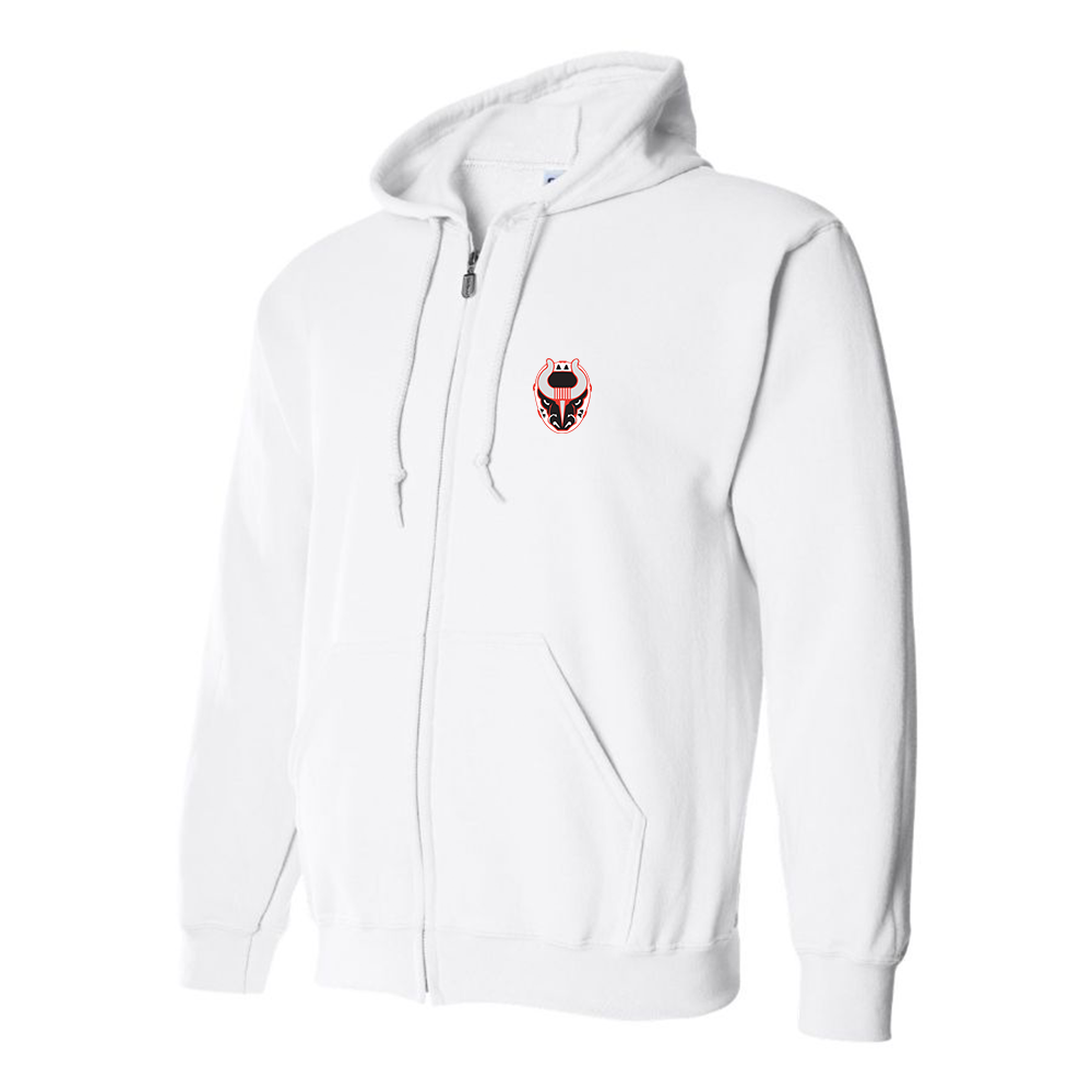Men's Birmingham Bulls Logo Zipper Hoodie