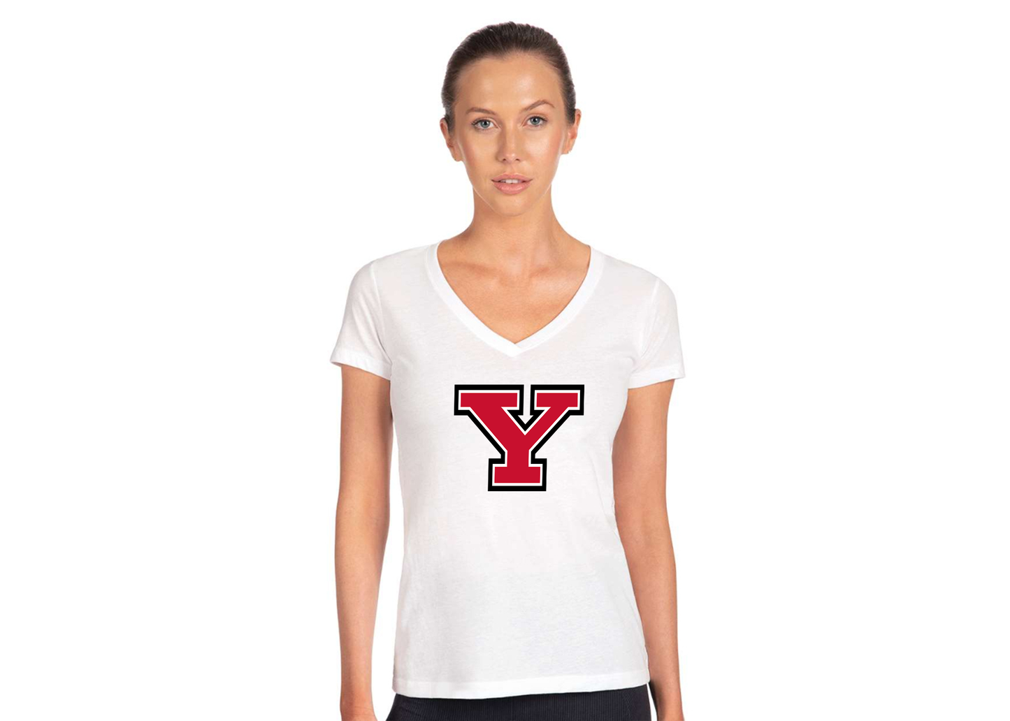 Women's Youngstown State Penguins Next Level V-Neck T-Shirt
