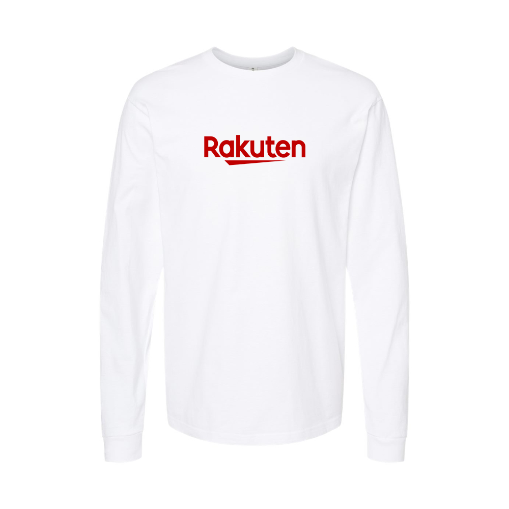 Youth Rakuten Logo Cotton Long Sleeve T-Shirt