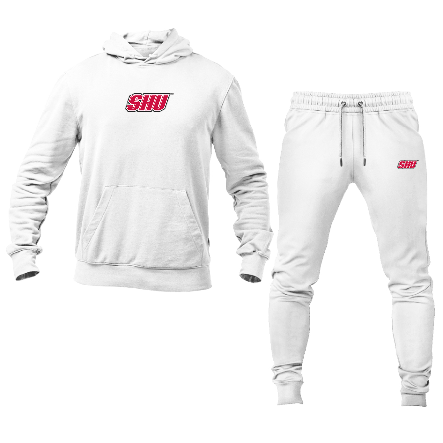 Men's Sacred Heart Pioneers Logo Hoodie Joggers Set